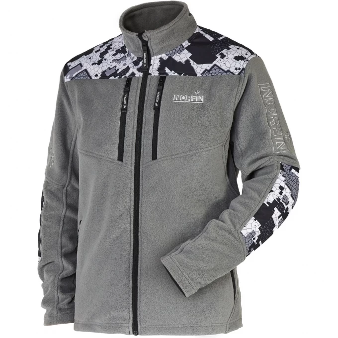 Джемпер флисовый NORFIN GLACIER CAMO 01 размер L 477203-L